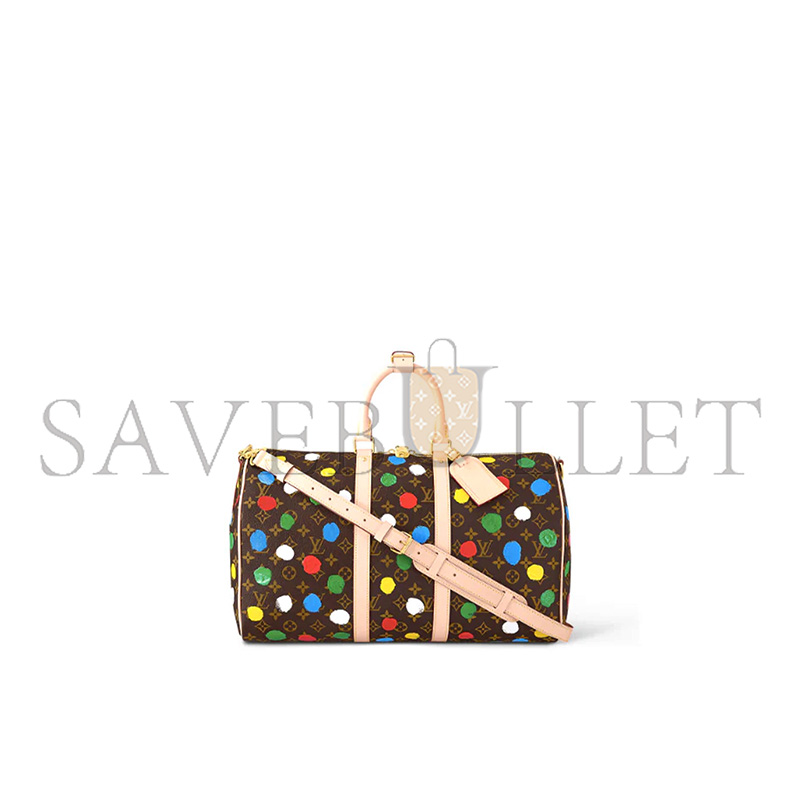 LOUIS VUITTON YAYOI KUSAMA KEEPALL BANDOULIERE 45 M46377 (45*27*20cm)